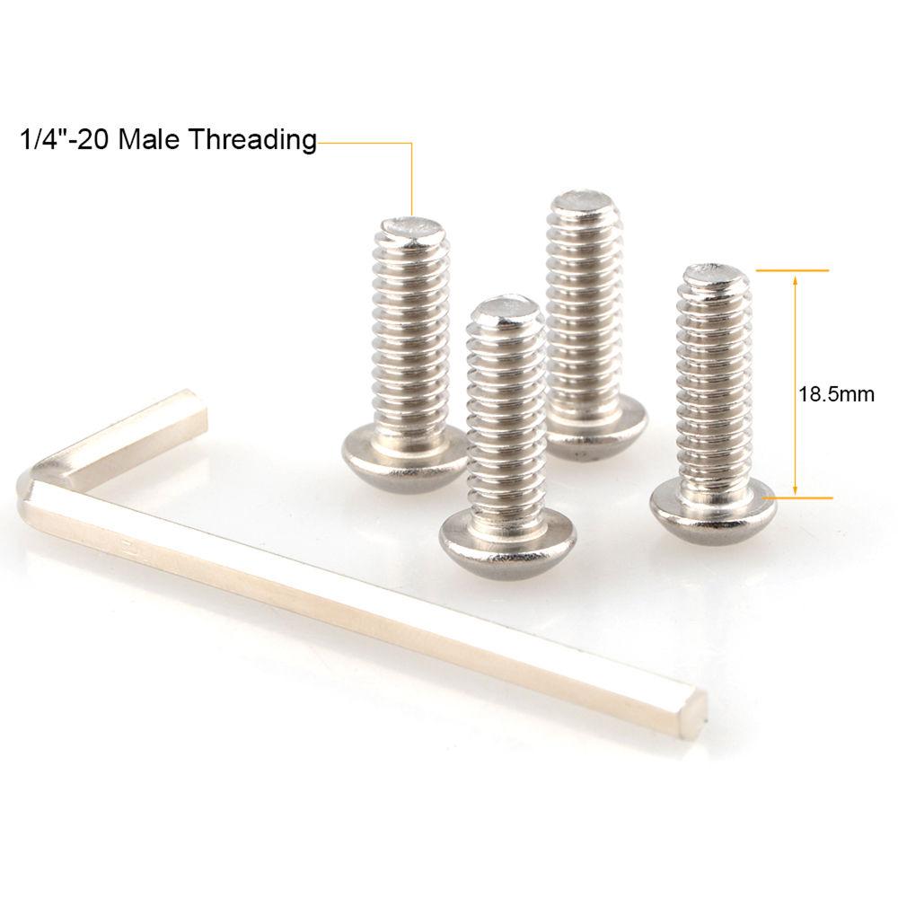 CAMVATE 1 4"-20 Hex Button Cap Adapter Set for Rigs and Cages