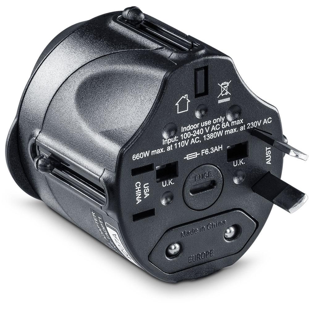 CyberPower TRA1A2 International 4-In-1 Travel Adapter
