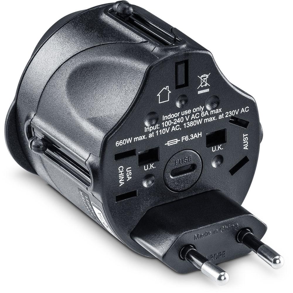 CyberPower TRA1A2 International 4-In-1 Travel Adapter