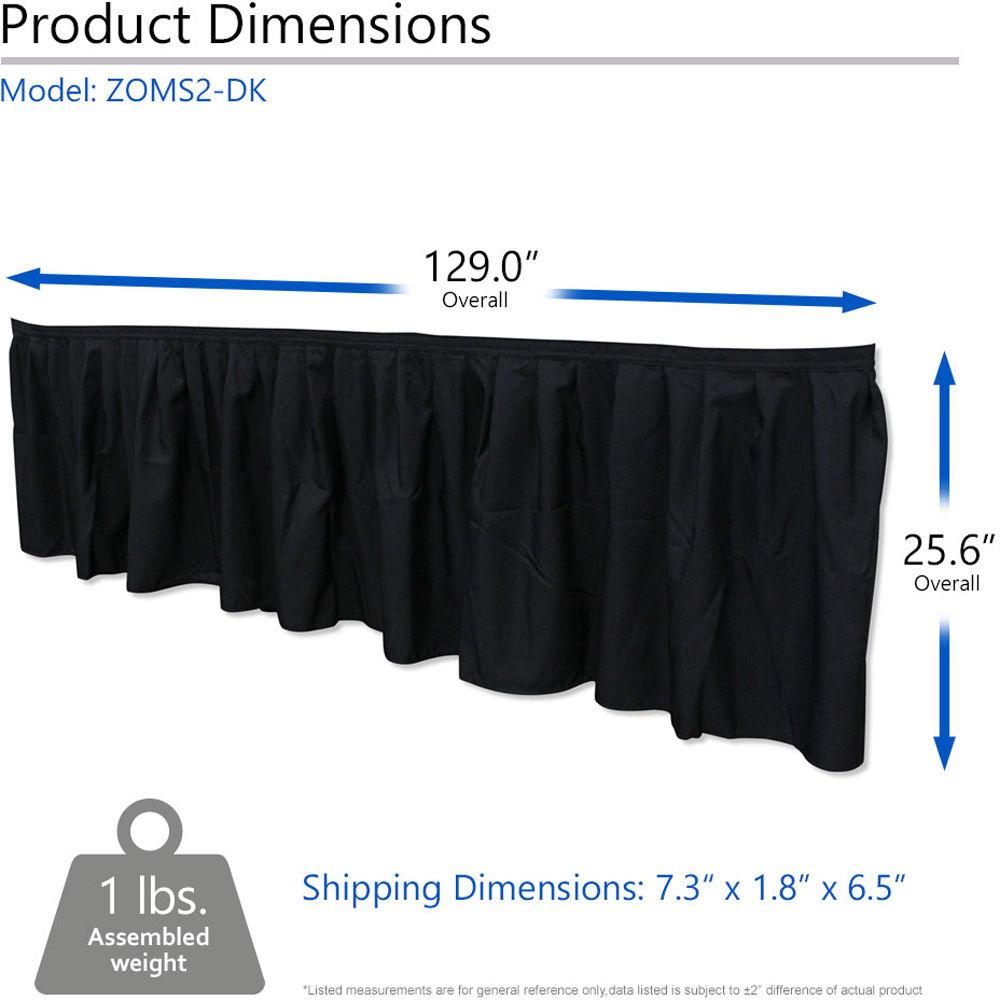 Elite Screens Drape Kit For Yard Master2 Dual 90"-135" Models