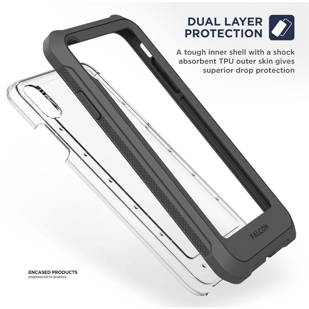 Encased Falcon Case with Belt Clip Holster for iPhone XS Max