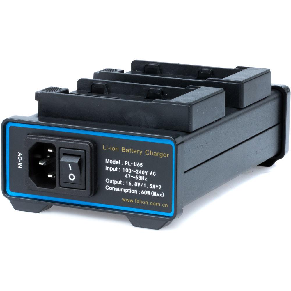 Fxlion Dual-Channel Deck Li-Ion Charger for Sony BP-U Batteries