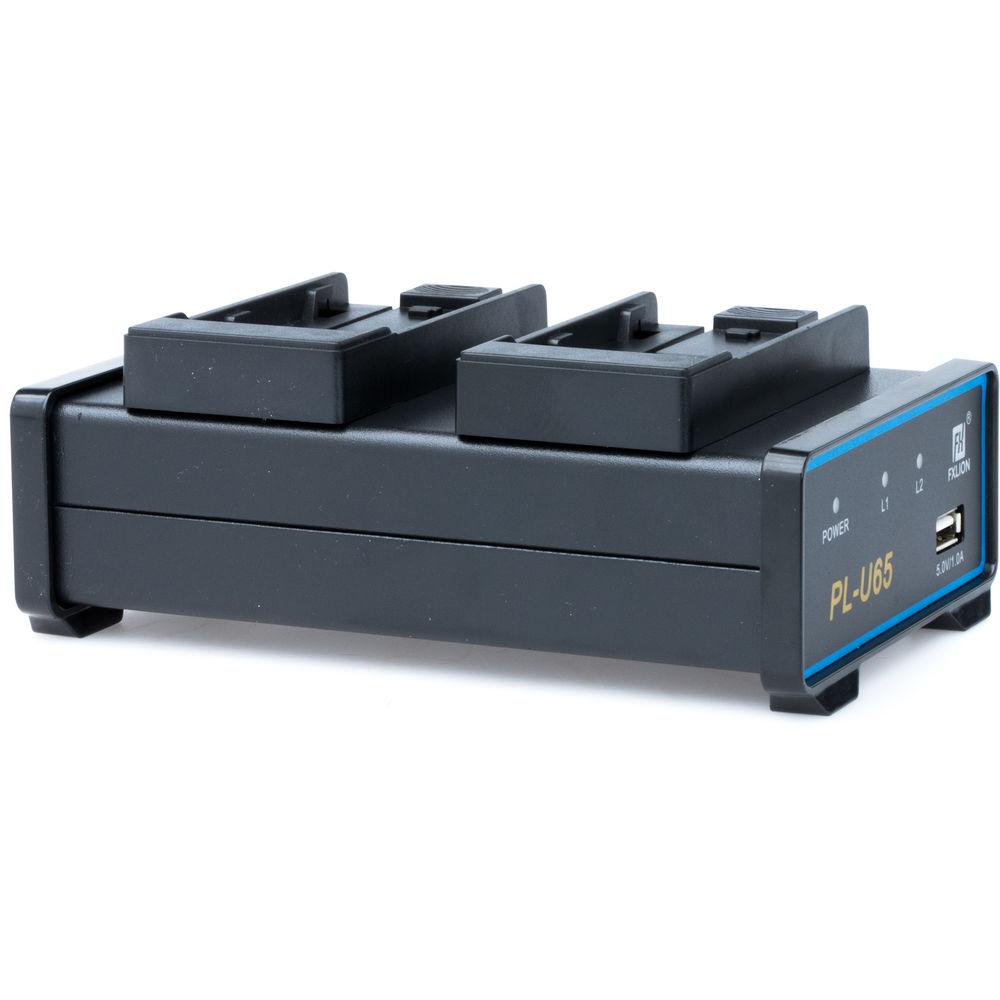 Fxlion Dual-Channel Deck Li-Ion Charger for Sony BP-U Batteries