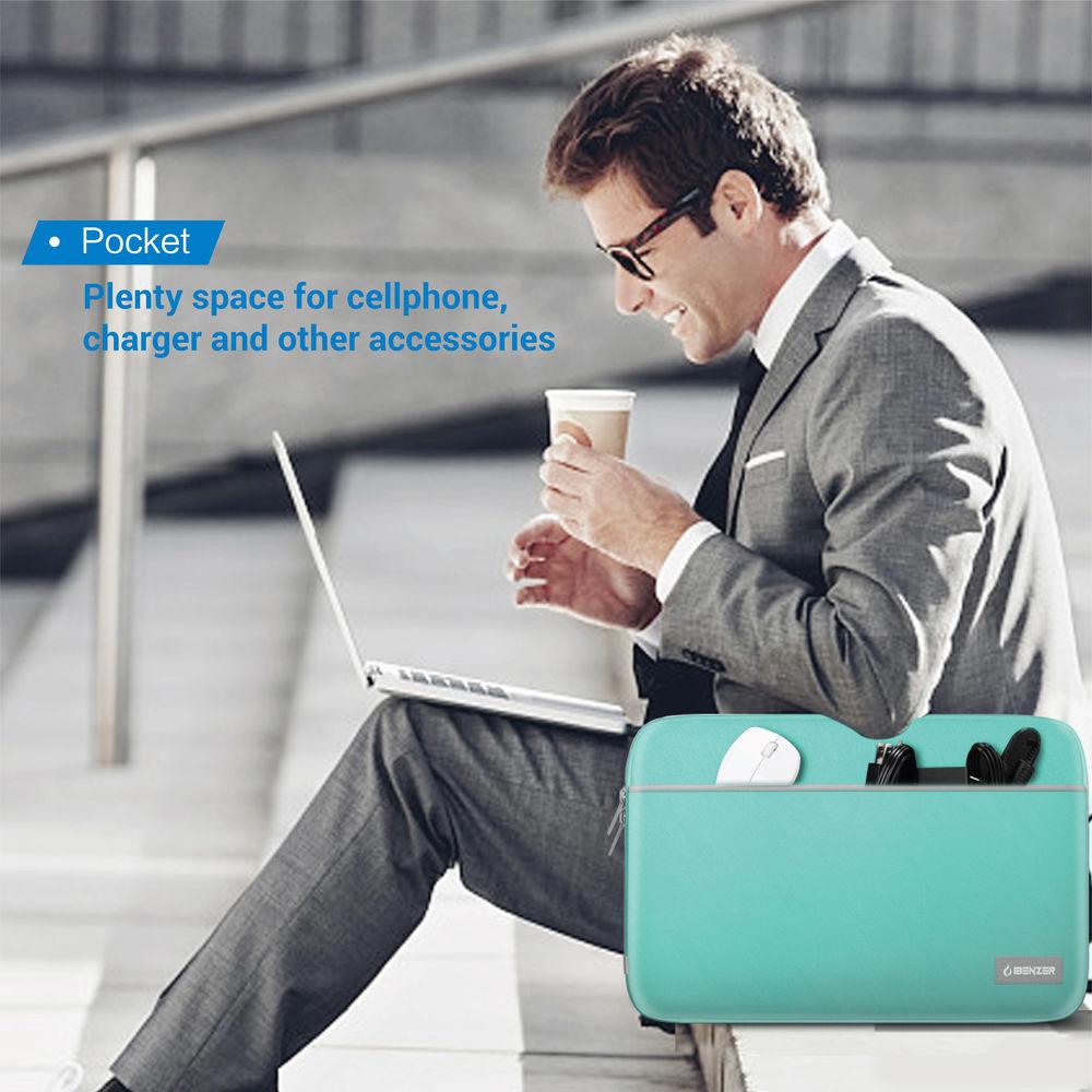 iBenzer 13.3" Neoprene Protective Laptop Sleeve with Accessory Pocket