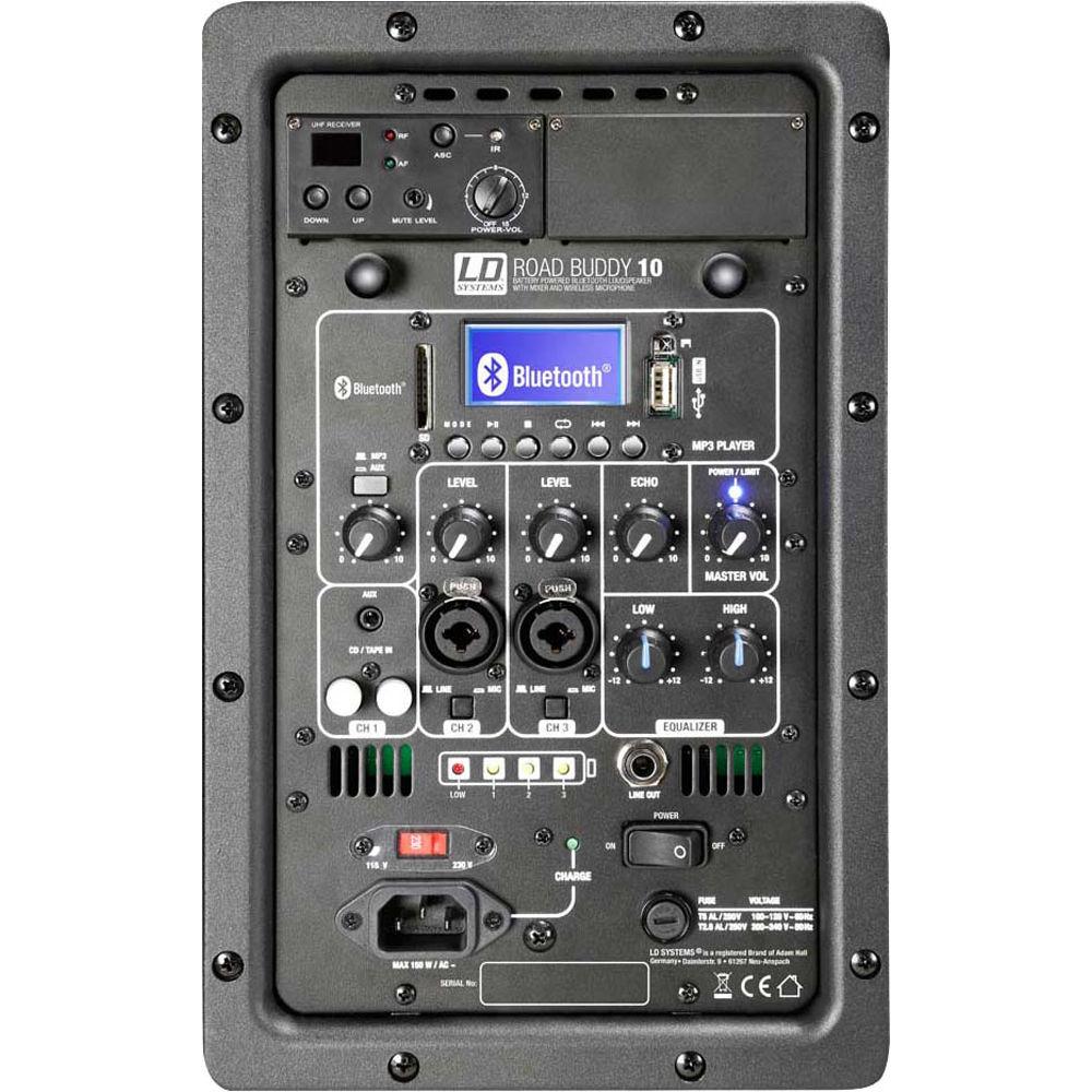 LD Systems Roadbuddy 10 HS Battery-Powered Bluetooth Speaker with Bodypack and Headset Microphone