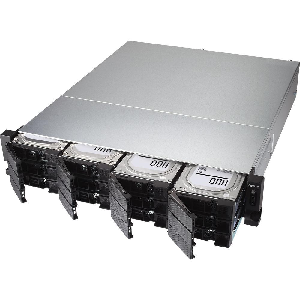 QNAP TS-1277XU 2U 12-Bay Rackmount NAS iSCSI IP-SAN with Redundant Power Supply