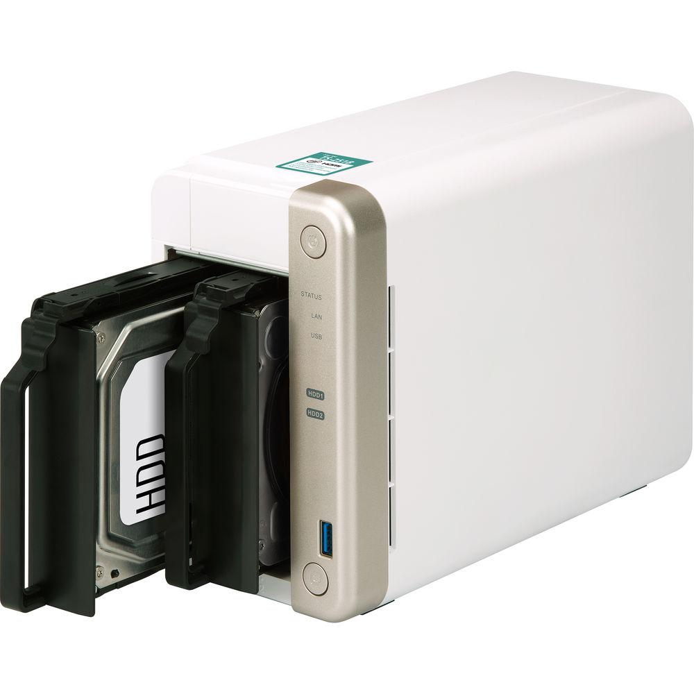 QNAP TS-251B 2-Bay Home and SOHO NAS with PCIe Expansion