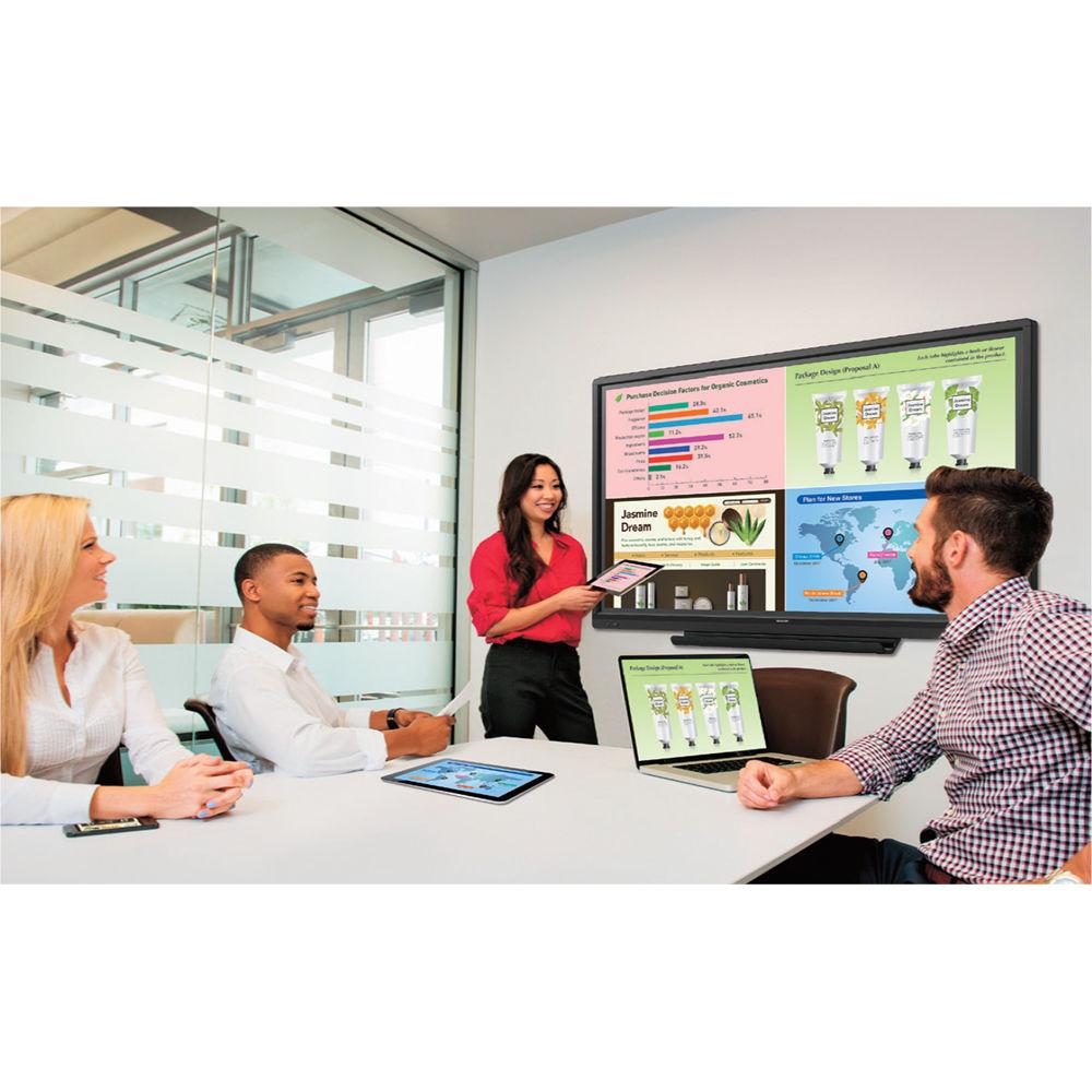 Sharp 60" AQUOS Board Interactive Display with Wireless Connectivity and 10-Point Multi-Touch