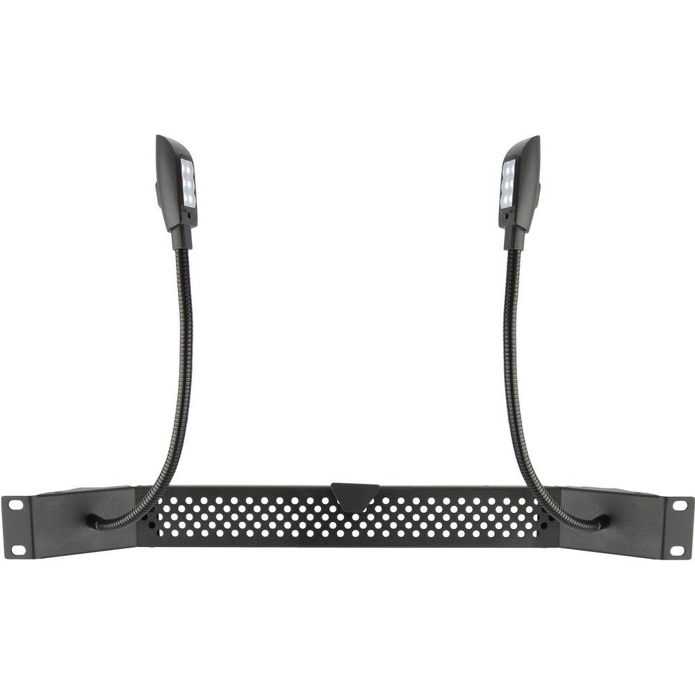 Auray DLED6-RM Rackmount Dual 6-LED Gooseneck Lights