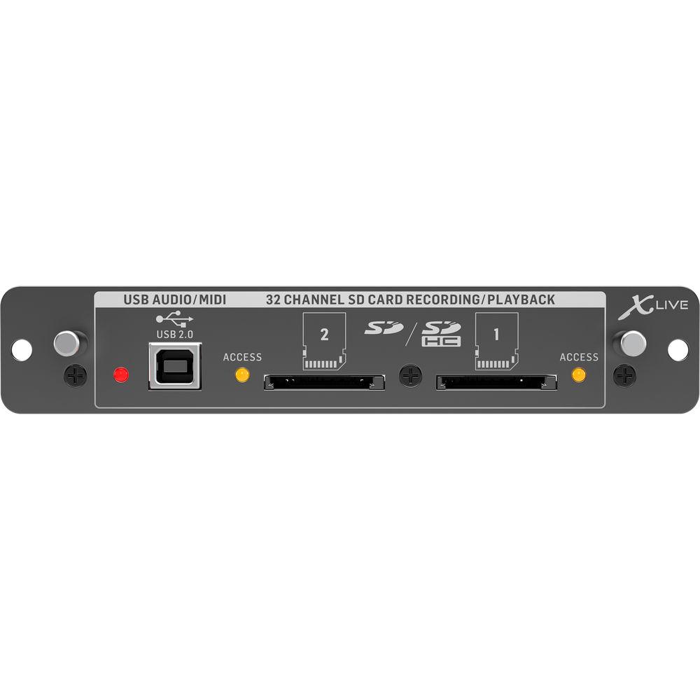 Behringer X-LIVE 32-Channel SD Recording Playback & USB Expansion Card for X32 Mixing Console