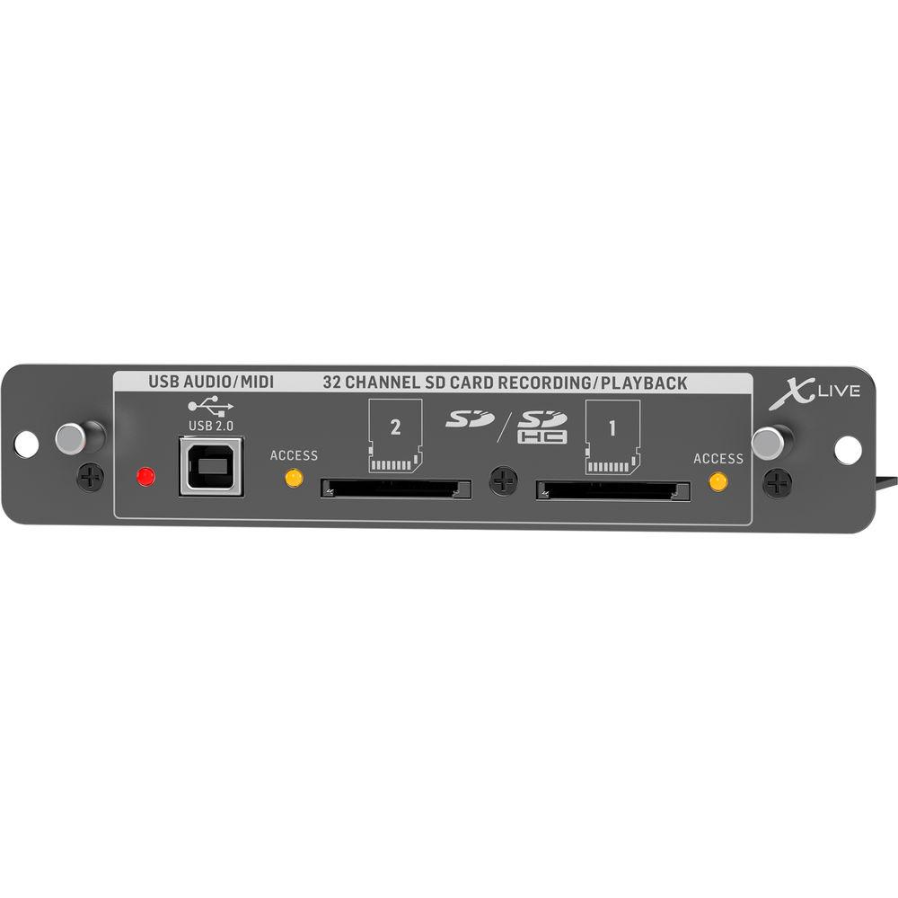 Behringer X-LIVE 32-Channel SD Recording Playback & USB Expansion Card for X32 Mixing Console