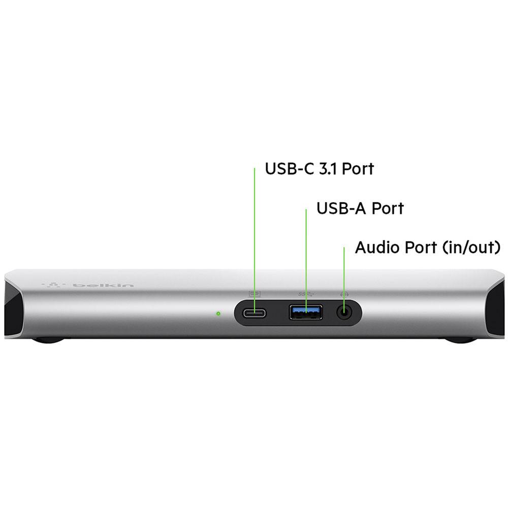Belkin 9-Port USB Type-C Express Dock 3.0 HD Multi-Adapter Hub