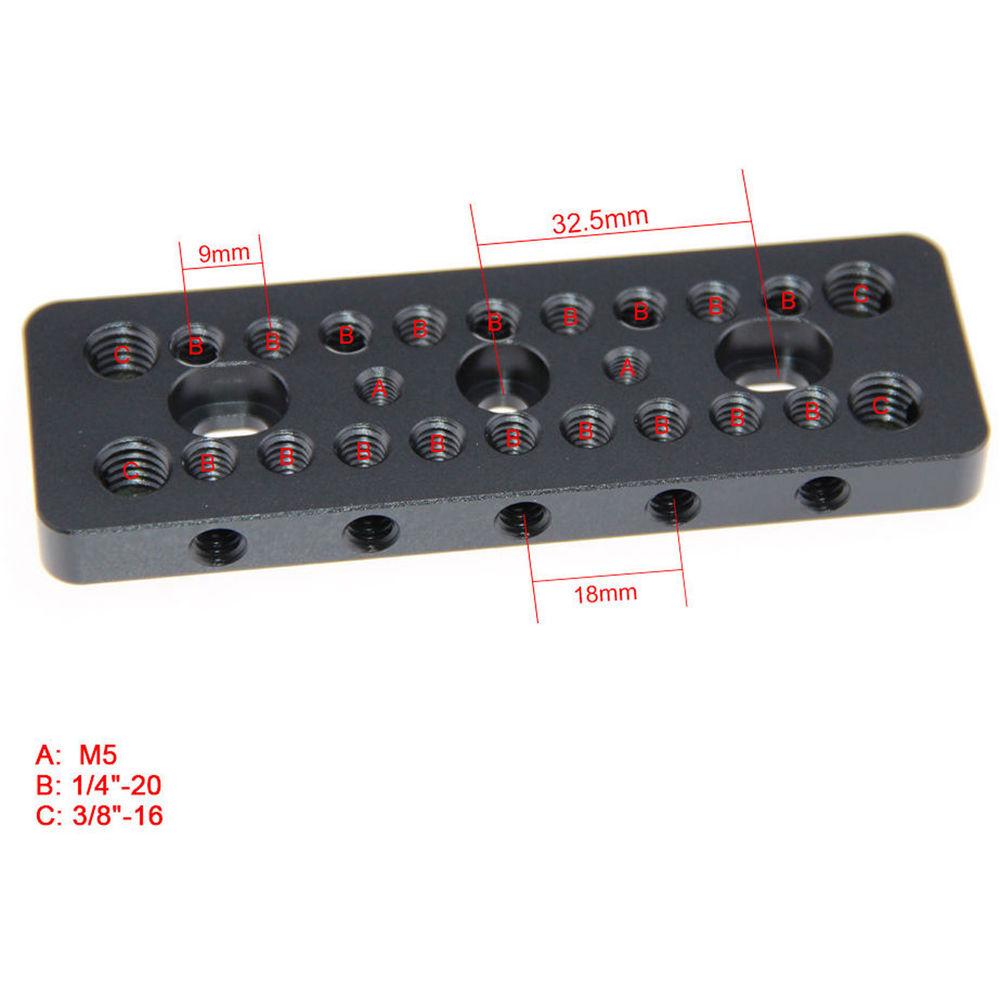 CAMVATE Cheese Plate Top Plate for Blackmagic Cinema Camera BMCC DSLR SLR Camera