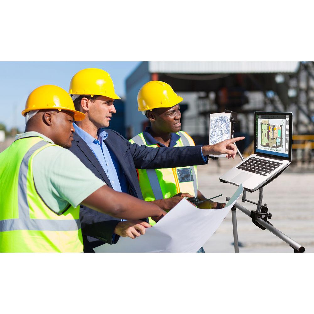 CTA Digital Laptop and Tablet Dual Gooseneck Clamp Stand