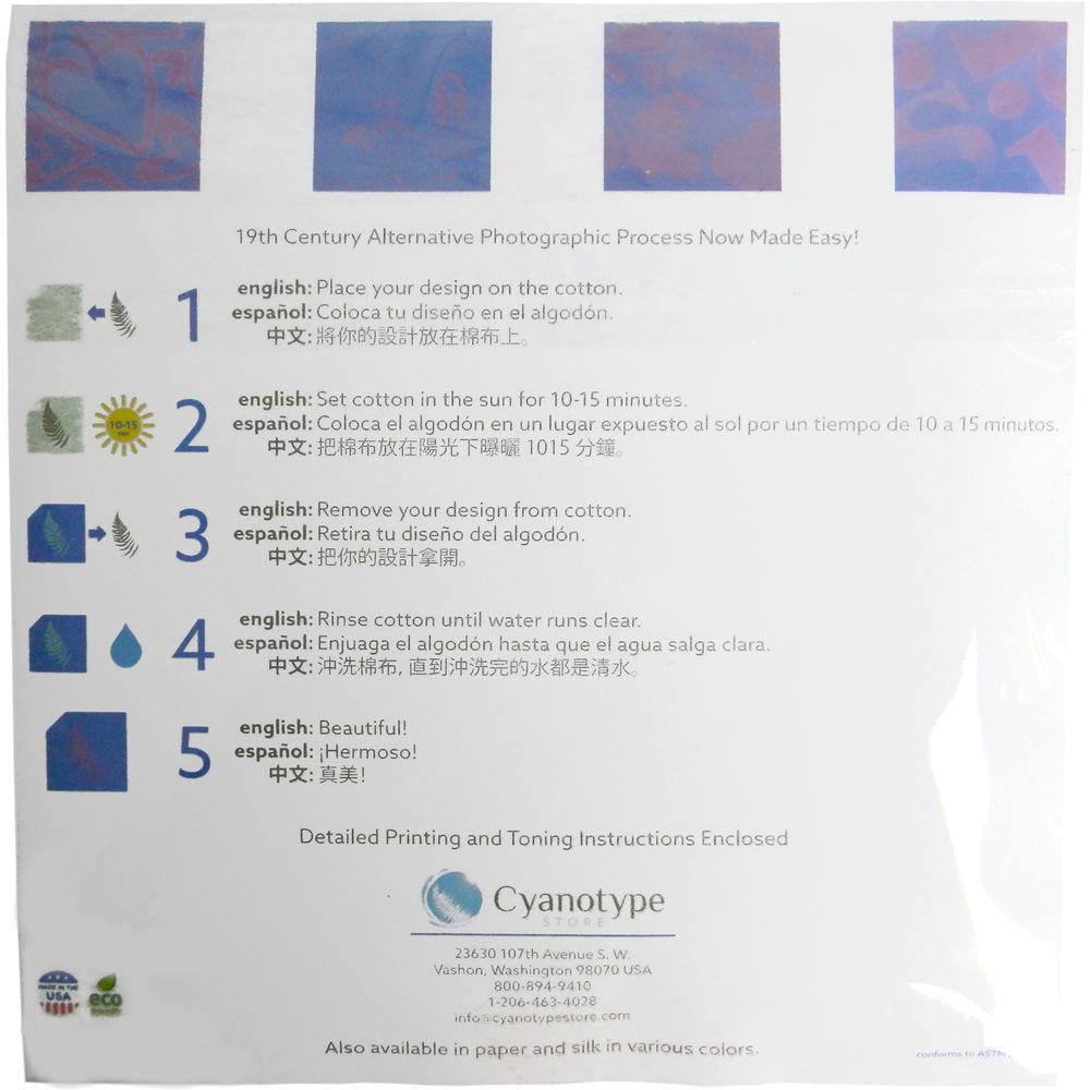 Cyanotype Store Cyanotype Cotton Squares - 8 x 8"