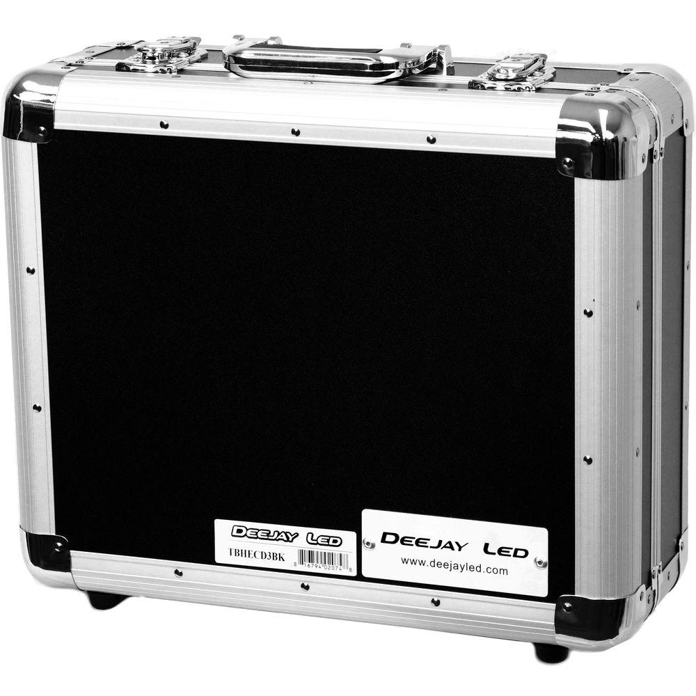 DeeJay LED 3-Row CD Case for 65 Jewel Cases 200 Plastic Sleeves