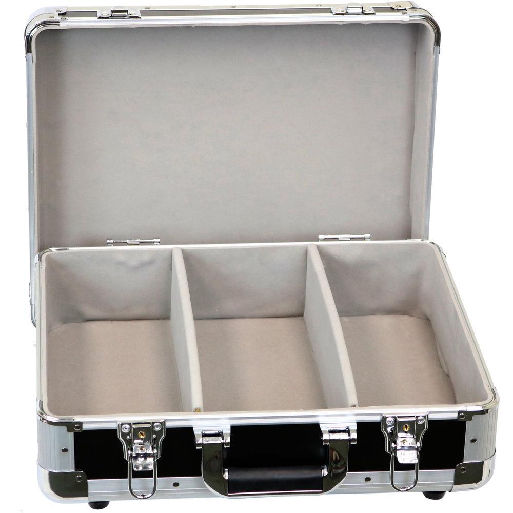 DeeJay LED 3-Row CD Case for 65 Jewel Cases 200 Plastic Sleeves