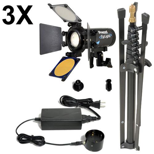 Frezzi 3 Head EyLight 5000K Lamp Combo w Hardcase