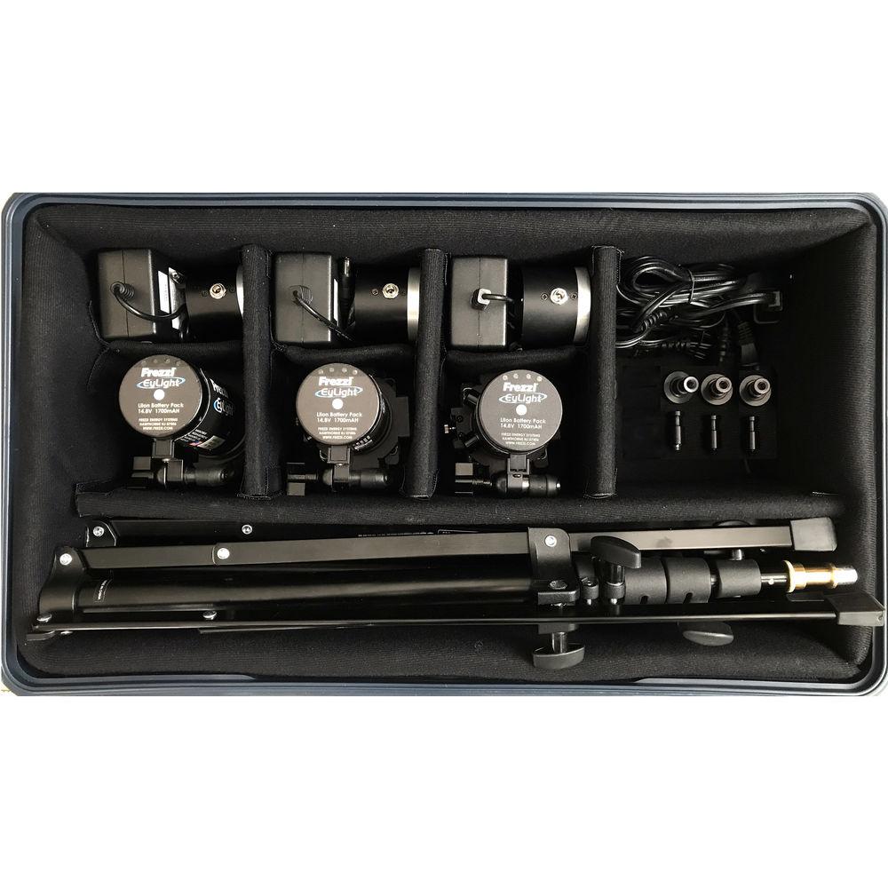 Frezzi 3 Head EyLight 5000K Lamp Combo w Hardcase