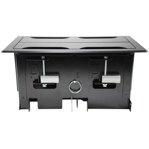 FSR Rectangular Table Box for 4 T6 Large Brackets Up to 16 TBRT Cable Retractors