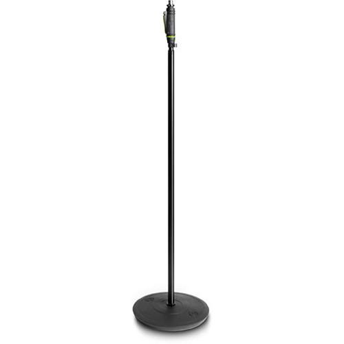 Gravity Stands Microphone Stand with Round Base and One-Hand Clutch