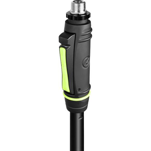 Gravity Stands Microphone Stand with Round Base and One-Hand Clutch