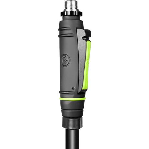 Gravity Stands Microphone Stand with Round Base and One-Hand Clutch