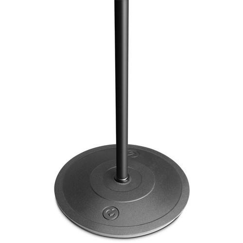 Gravity Stands Microphone Stand with Round Base and One-Hand Clutch
