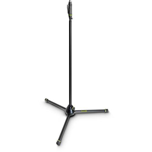 Gravity Stands Straight Microphone Stand with Folding Tripod and One-Handed Height Adjustment