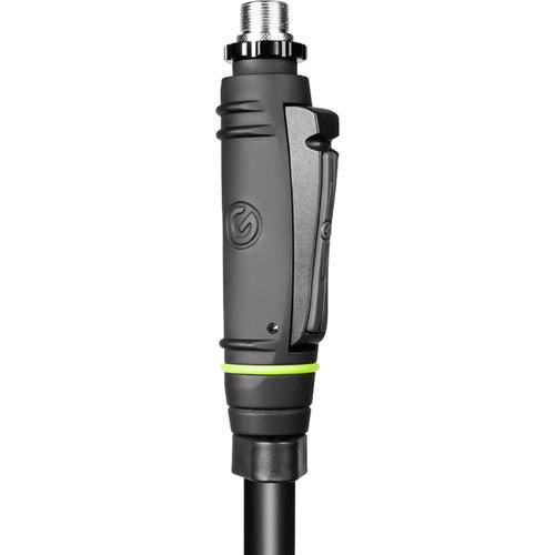 Gravity Stands Straight Microphone Stand with Folding Tripod and One-Handed Height Adjustment