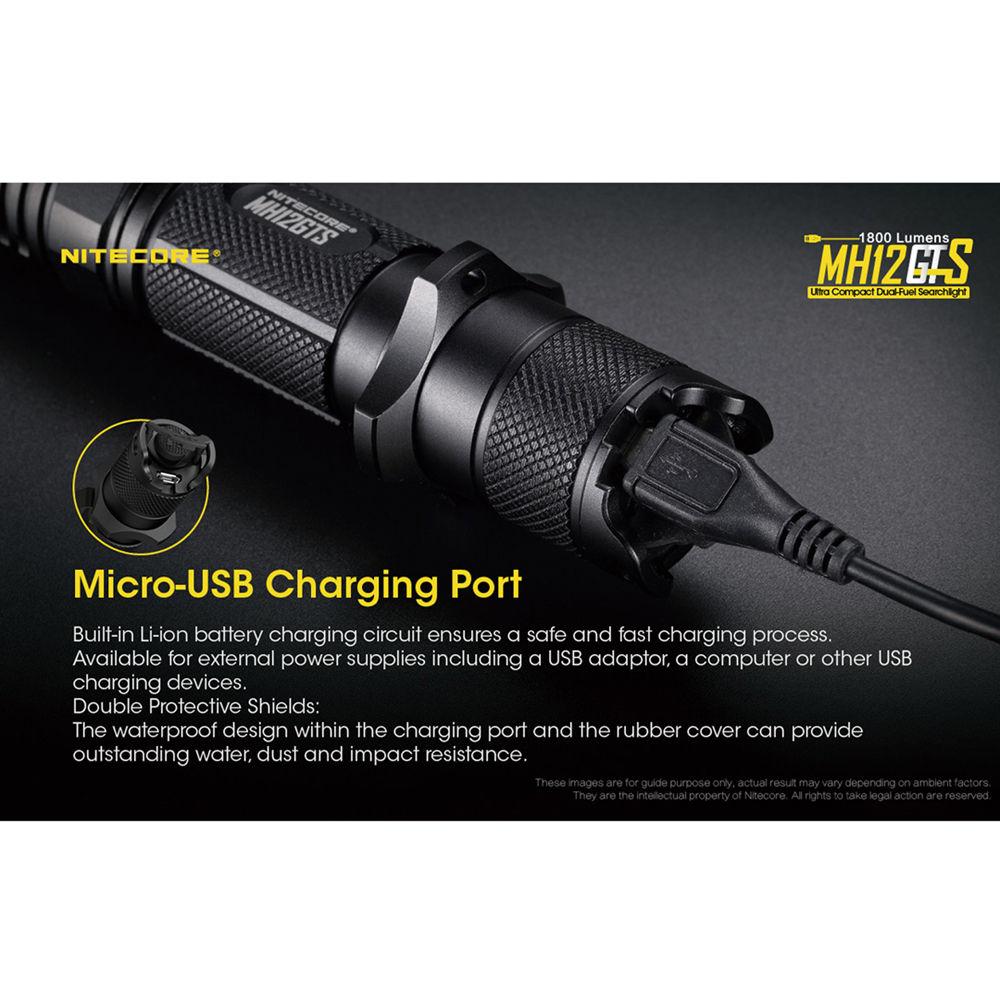 Nitecore MH12GTS Multitask Hybrid Series Rechargeable LED Flashlight