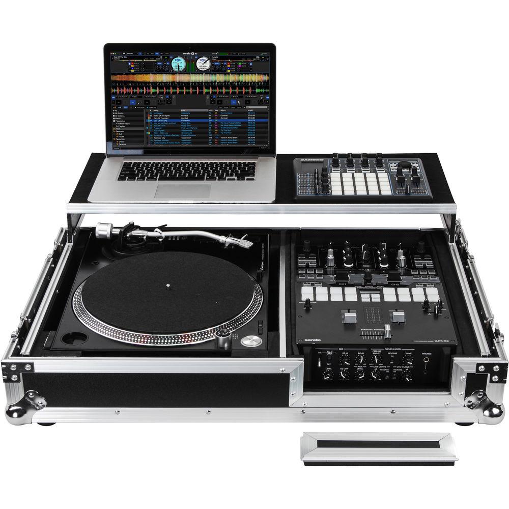 Odyssey Innovative Designs Flight Zone Universal Single Turntable Coffin with Glide-Style Platform and Wheels