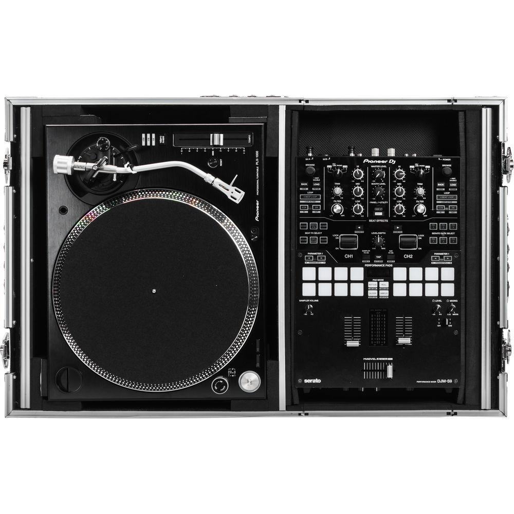 Odyssey Innovative Designs Flight Zone Universal Single Turntable Coffin with Glide-Style Platform and Wheels