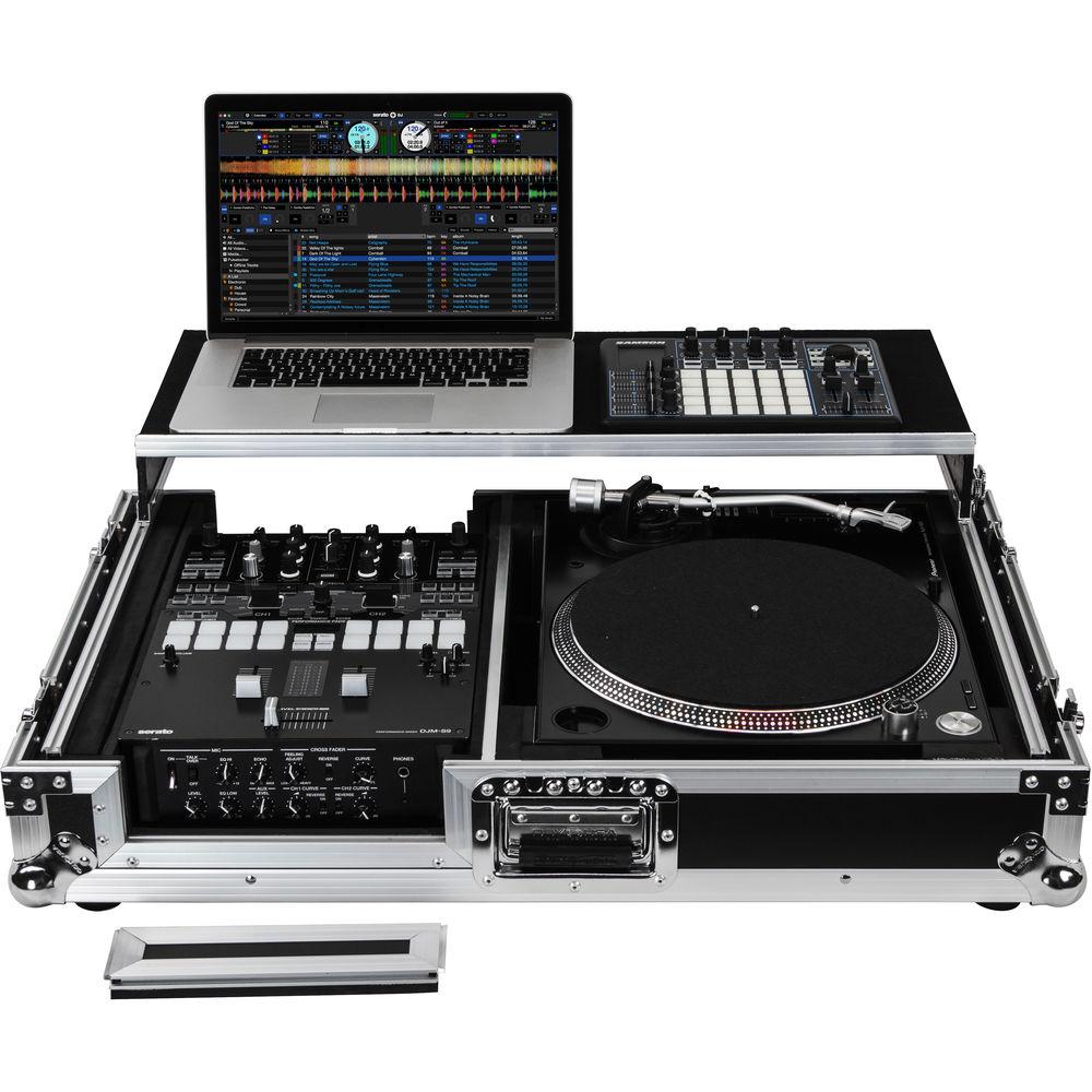 Odyssey Innovative Designs Flight Zone Universal Single Turntable Coffin with Glide-Style Platform and Wheels