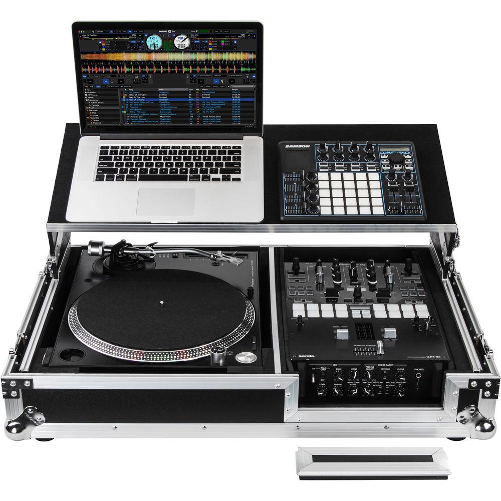 Odyssey Innovative Designs Flight Zone Universal Single Turntable Coffin with Glide-Style Platform and Wheels