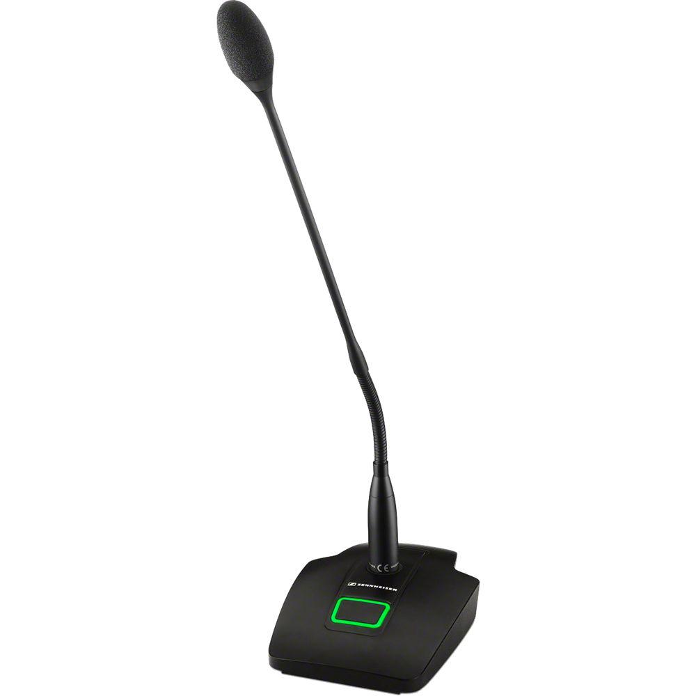 Sennheiser Dante-Kit MEG 14-40 with SL DI 4 XLR Interface, Four MAT 133-S Table Stands, & Four MEG 14-40 Gooseneck Microphones