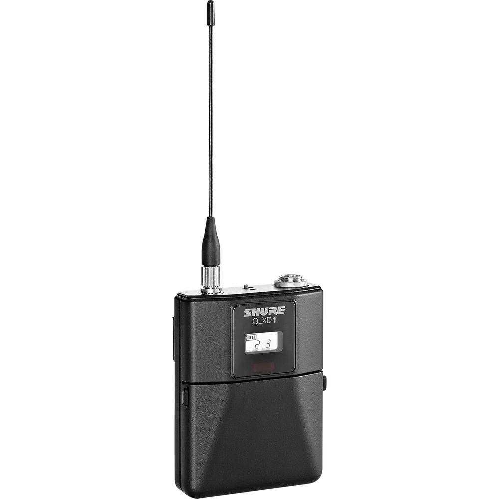 Shure QLXD124 85 VHF Handheld and Lavalier Combo Wireless Mic System