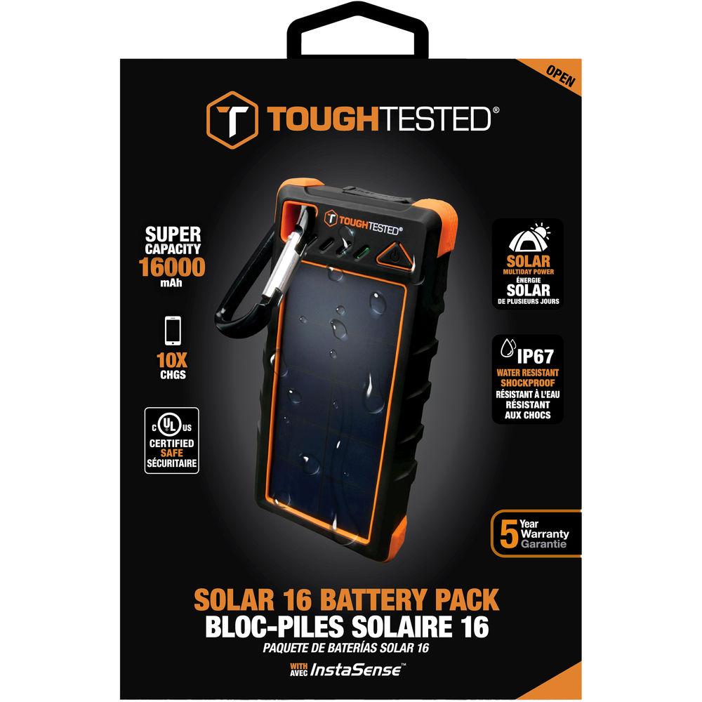 ToughTested 16,000mAh Solar Power Bank, ToughTested, 16,000mAh, Solar, Power, Bank