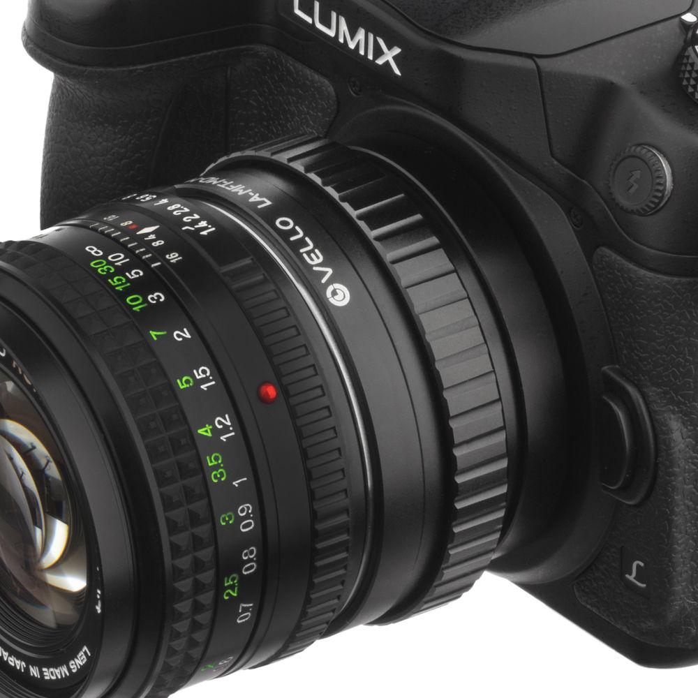 Vello Minolta MD Lens to Micro Four Thirds-Mount Camera Lens Adapter with Macro