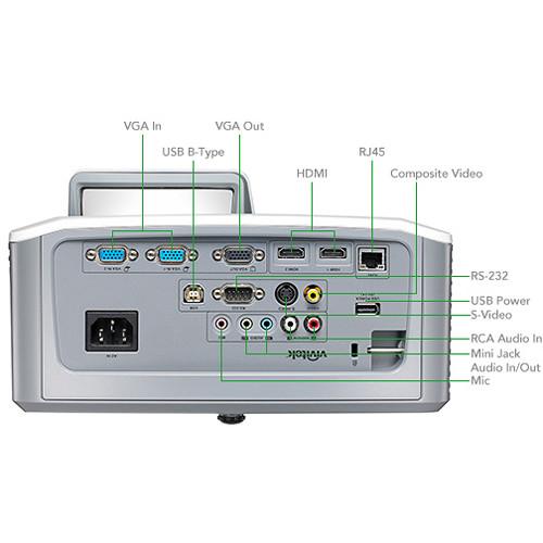 Vivitek DH758UST 3500-Lumen Full HD Ultra-Short Throw DLP Projector