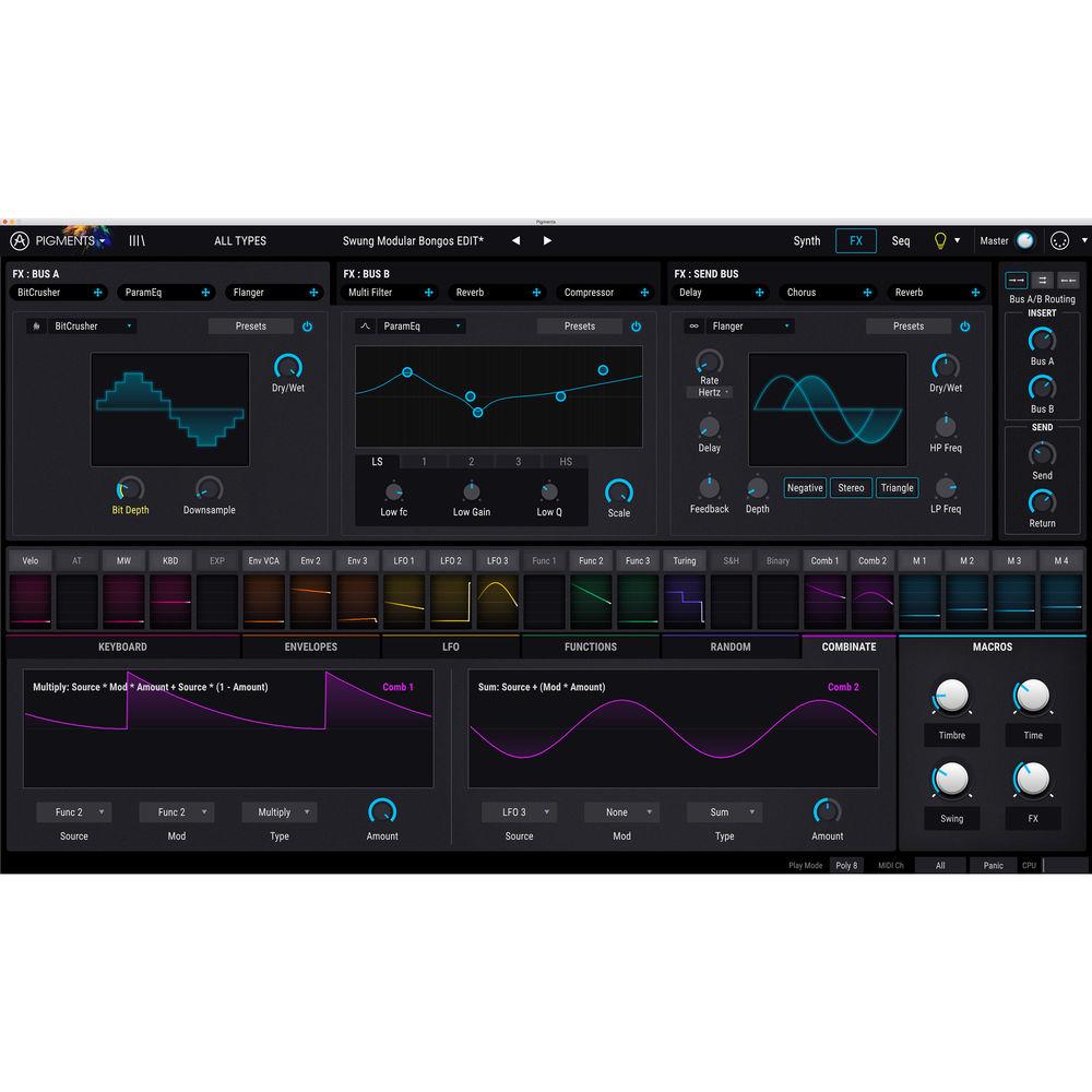 Arturia Pigments - Polychrome Software Synthesizer