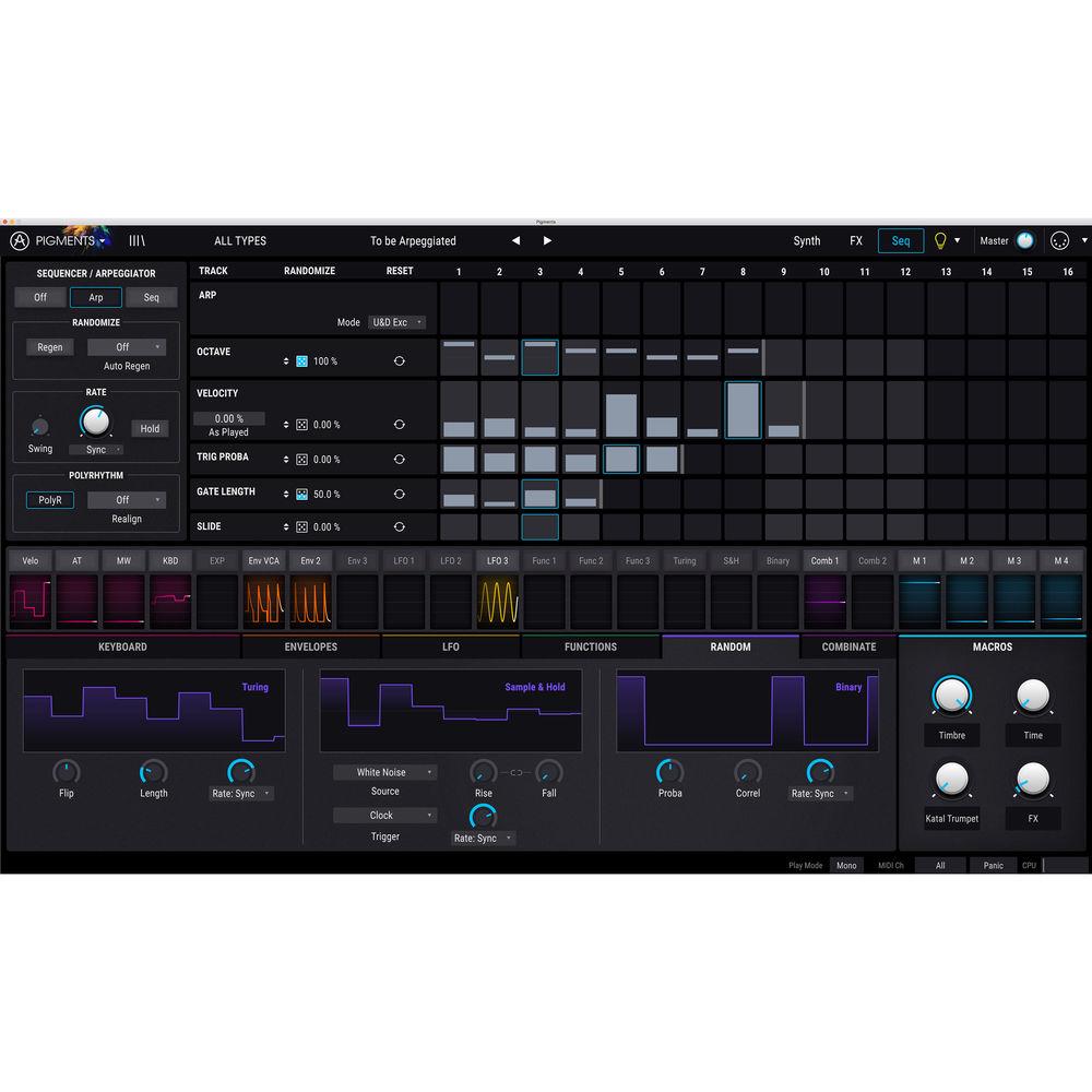 Arturia Pigments - Polychrome Software Synthesizer