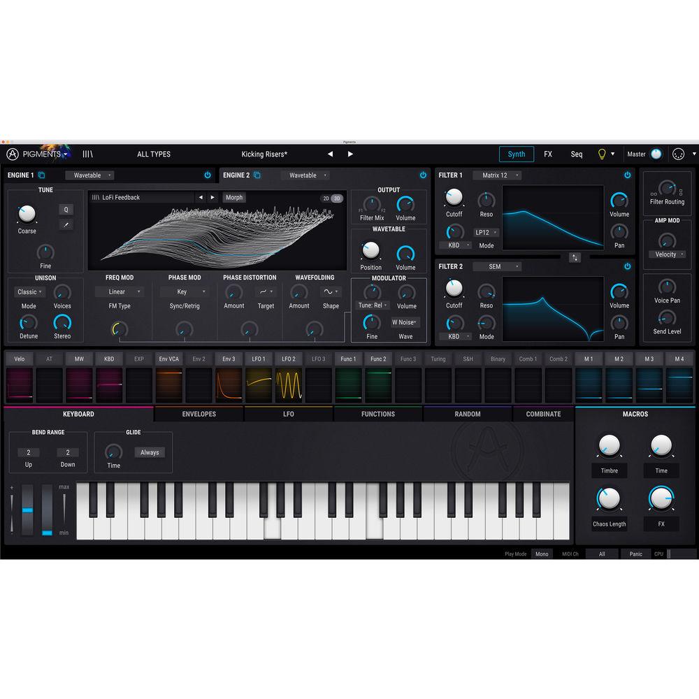 Arturia Pigments - Polychrome Software Synthesizer