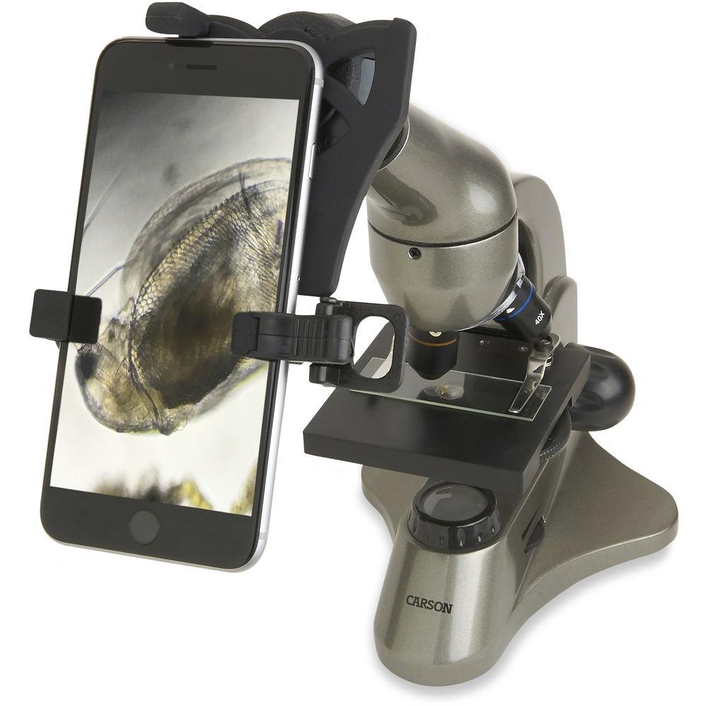 Carson MS-040 Biological Microscope & Universal Adapter for Smartphones Kit