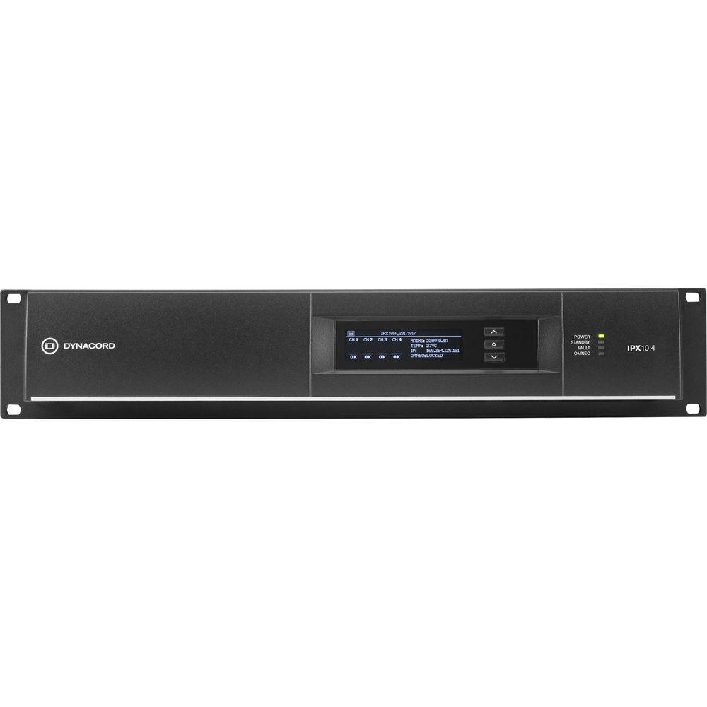 Dynacord IPX10:4 DSP Power Amplifier 4x2500W With Omneo Dante-Fir Drive, Install-32A Powercon Power Connector