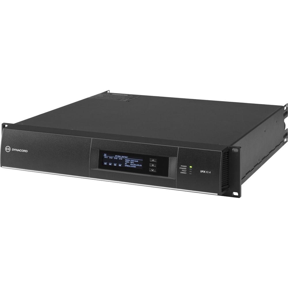 Dynacord IPX10:4 DSP Power Amplifier 4x2500W With Omneo Dante-Fir Drive, Install-32A Powercon Power Connector