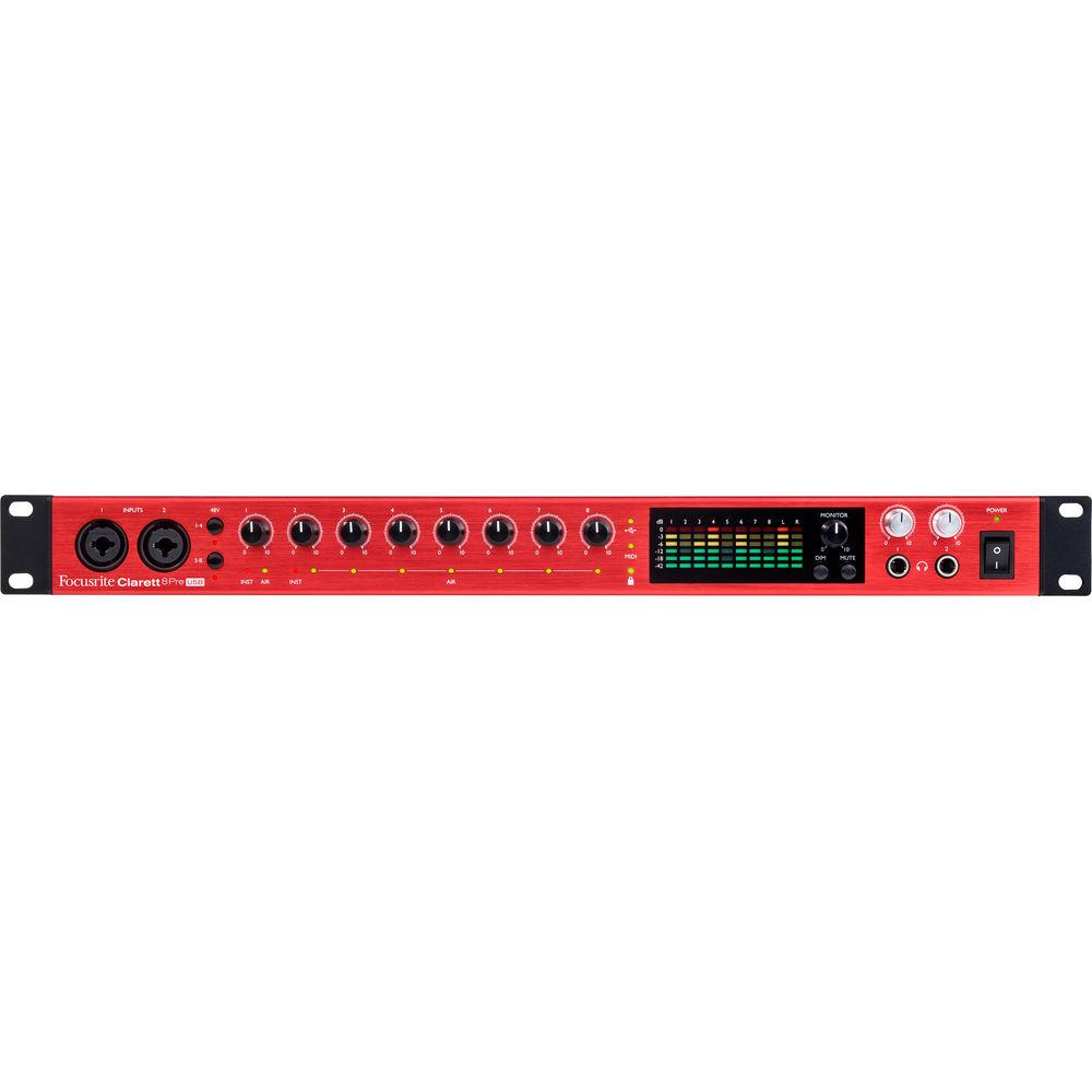 Focusrite Clarett 8Pre USB 18x20 USB Audio Interface