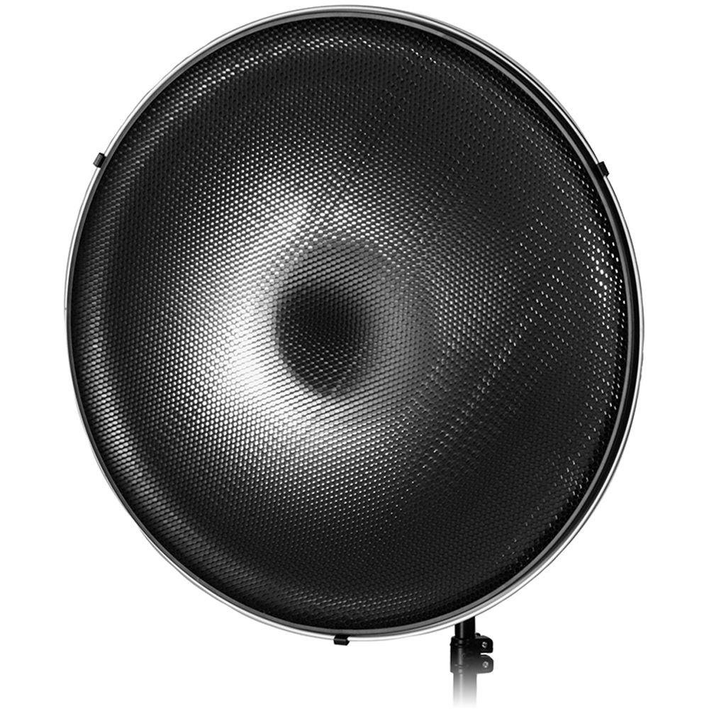 FotodioX Pro Beauty Dish Kit with 50-Degree Honeycomb Grid Elinchrom and Calumet Genesis Flash Heads