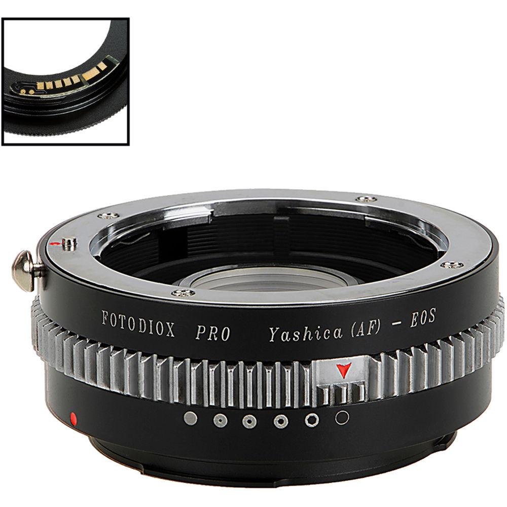 FotodioX Pro Lens Mount Adapter with Generation v10 Focus Confirmation Chip for Yashica AF-Mount Lens to Canon EF or EF-S Mount Camera