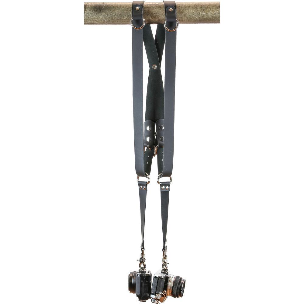 Funk Plus Cowhide Leather Snap Back Harness with 1.25" Wide Straps and D-Rings